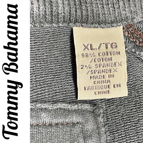 TOMMY BAHAMA Pine Green Mock Neck 1/4 Zip Pullover Sweater, Size XL - Picture 7 of 10